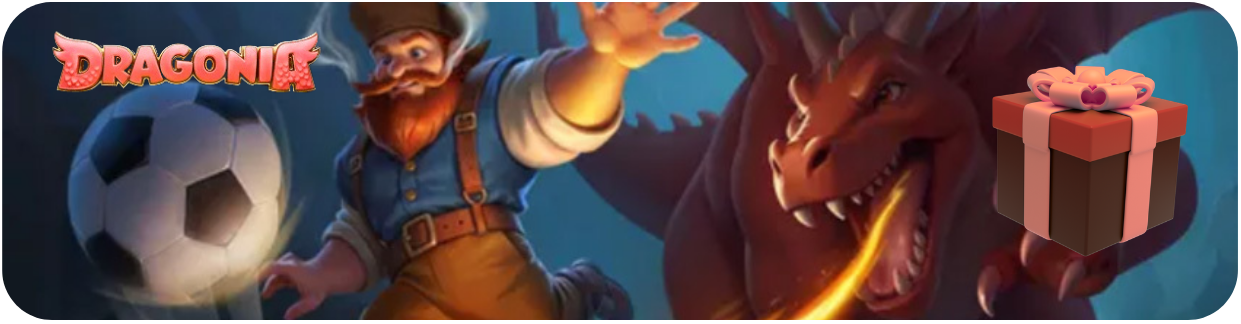 Visuell representation av Dragonia bonus erbjudanden inklusive insättningsbonusar och free spins